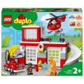 Конструктор LEGO DUPLO Пожежне депо та гелікоптер (10970)